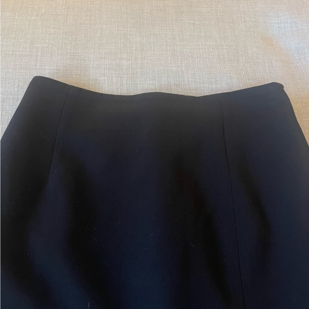 Black Mini Skirt w/ Slit - Picture 8 of 13